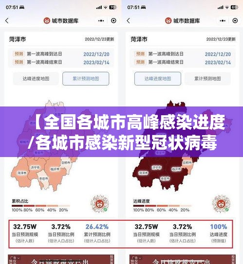【全国各城市高峰感染进度/各城市感染新型冠状病毒人数】