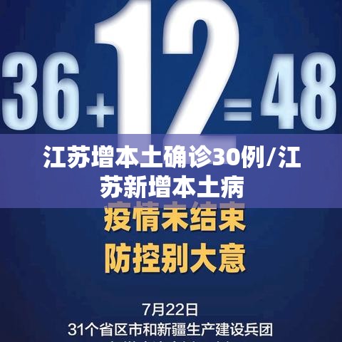 江苏增本土确诊30例/江苏新增本土病