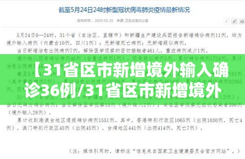 【31省区市新增境外输入确诊36例/31省区市新增境外输入确诊16例】 【31省区市新增境外输入确诊36例/31省区市新增境外输入确诊16例】