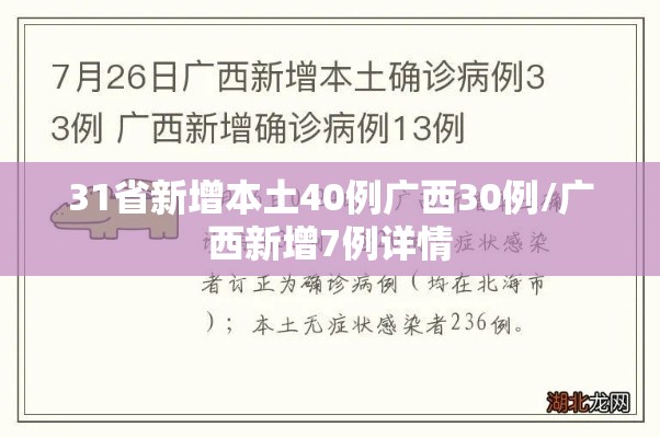 31省新增本土40例广西30例/广西新增7例详情 31省新增本土40例广西30例/广西新增7例详情