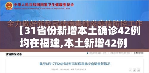 【31省份新增本土确诊42例均在福建,本土新增42例 均在福建】 【31省份新增本土确诊42例均在福建,本土新增42例 均在福建】