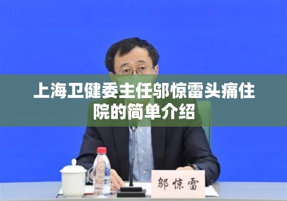 上海卫健委主任邬惊雷头痛住院的简单介绍