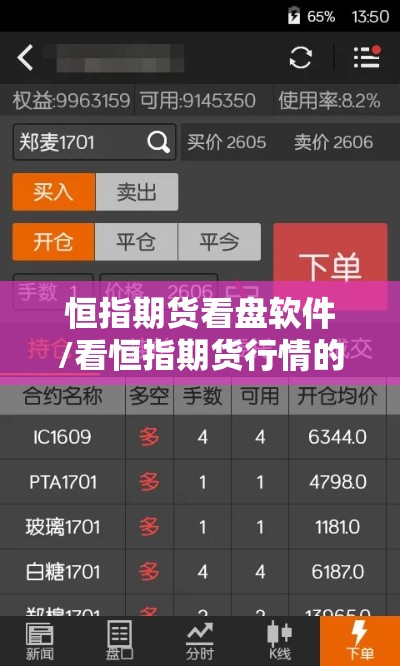 恒指期货看盘软件/看恒指期货行情的软件