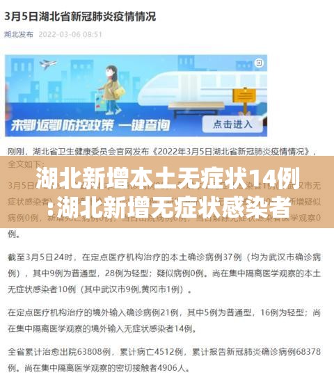 湖北新增本土无症状14例:湖北新增无症状感染者24例 湖北新增本土无症状14例:湖北新增无症状感染者24例