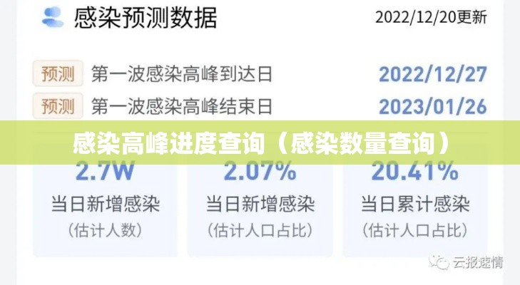 感染高峰进度查询（感染数量查询）