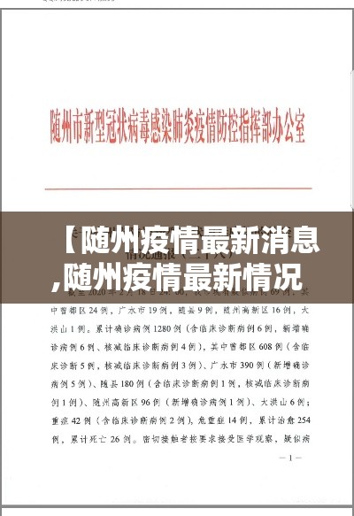 【随州疫情最新消息,随州疫情最新情况通报】