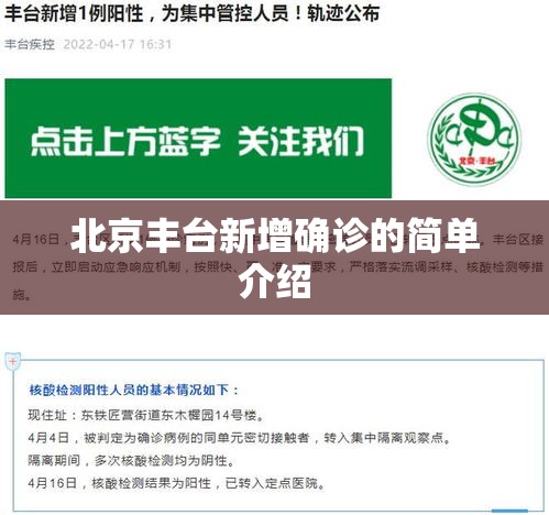 北京丰台新增确诊的简单介绍