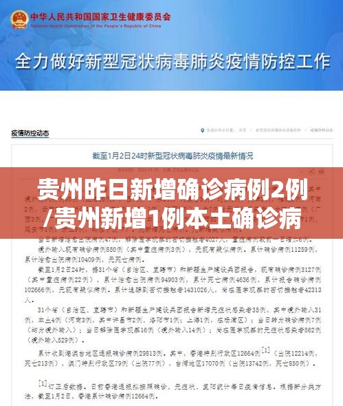 贵州昨日新增确诊病例2例/贵州新增1例本土确诊病例轨迹 贵州昨日新增确诊病例2例/贵州新增1例本土确诊病例轨迹