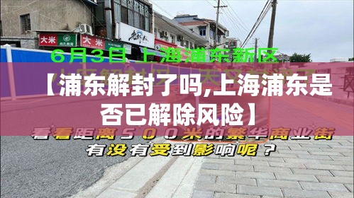 【浦东解封了吗,上海浦东是否已解除风险】