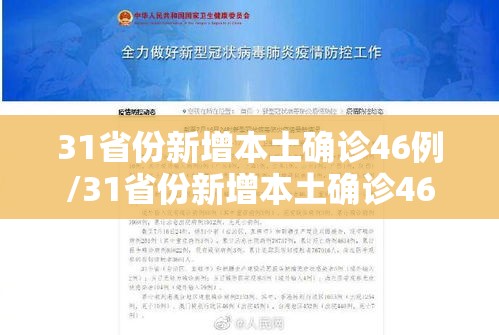 31省份新增本土确诊46例/31省份新增本土确诊46例 涉5省份