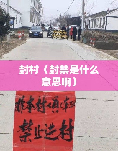 封村（封禁是什么意思啊）