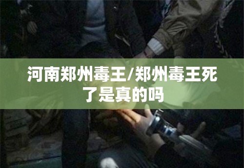 河南郑州毒王/郑州毒王死了是真的吗