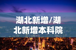 湖北新增/湖北新增本科院校2025年