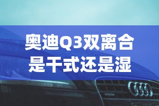 奥迪Q3双离合是干式还是湿式:q3奥迪是干式双离合吗 奥迪Q3双离合是干式还是湿式:q3奥迪是干式双离合吗