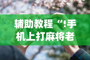 辅助教程“!手机上打麻将老输怎么办”(透视)其实确实有挂
