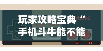 玩家攻略宝典“手机斗牛能不能开挂”(确实真的有挂)