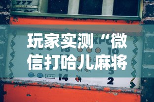 玩家实测“微信打哈儿麻将怎么赢”(原来真的有挂)