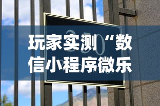 玩家实测“数信小程序微乐麻将有没有挂”(透视)其实确实有挂