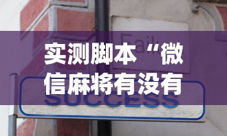 实测脚本“微信麻将有没有诀窍”(透视)其实确实有挂