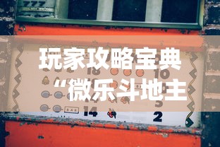 玩家攻略宝典“微乐斗地主赢牌规律”(透视)其实确实有挂