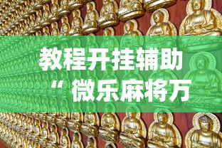 教程开挂辅助“ 微乐麻将万能开挂器免费苹果版”(确实真的有挂)