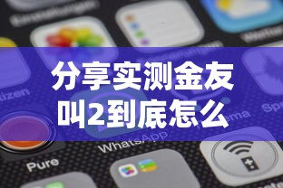 分享实测金友叫2到底怎么开挂可以开挂