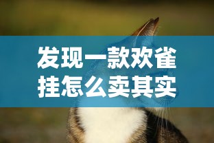 发现一款欢雀挂怎么卖其实有挂
