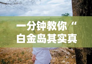 一分钟教你“白金岛其实真的有挂”真的有挂