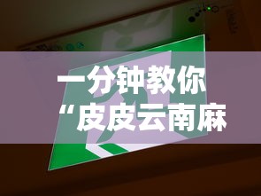 一分钟教你“皮皮云南麻将是不是可以开挂”详细开挂教程