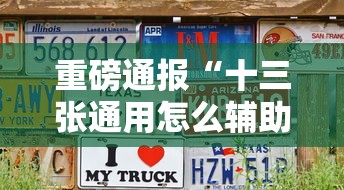 重磅通报“十三张通用怎么辅助”真可以装挂