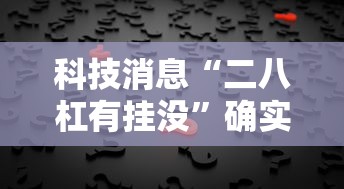科技消息“二八杠有挂没”确实有挂