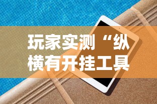 玩家实测“纵横有开挂工具吗	”开挂方法