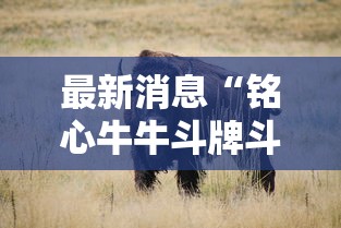 最新消息“铭心牛牛斗牌斗牛中心到底怎么开挂”其实确实有挂