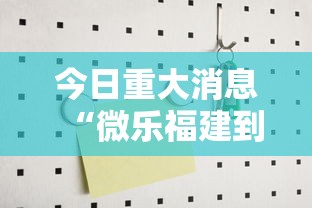今日重大消息“微乐福建到底有没有透视挂吗”确实真的有挂