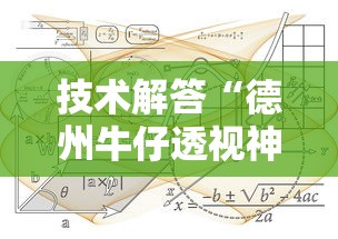 技术解答“德州牛仔透视神器”附详细步骤