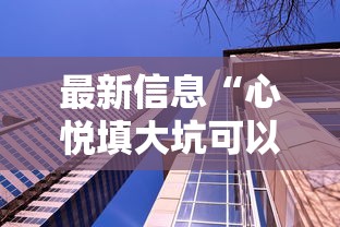 最新信息“心悦填大坑可以透视吗”可以透视