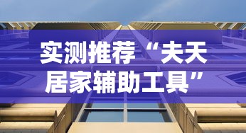 实测推荐“夫天居家辅助工具”可以透视