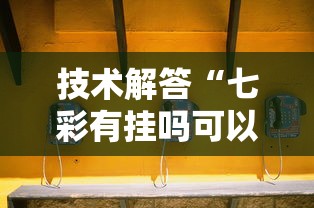 技术解答“七彩有挂吗可以开挂吗”可以开挂