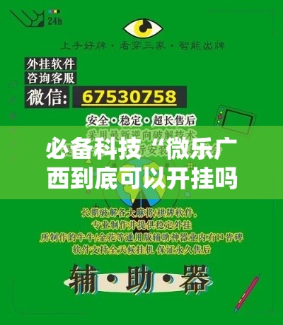 必备科技“微乐广西到底可以开挂吗”开挂详细教程