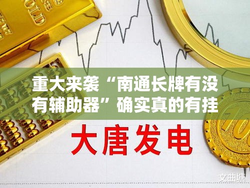 重大来袭“南通长牌有没有辅助器”确实真的有挂