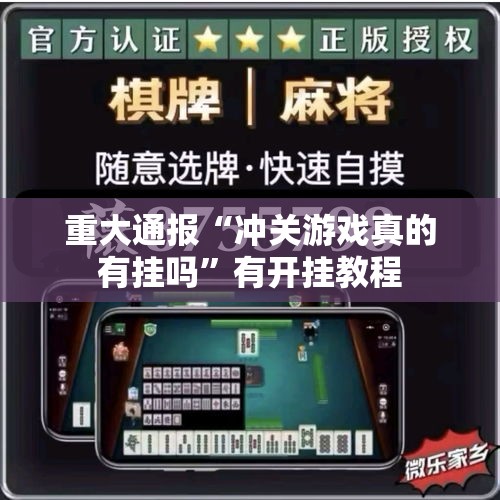 重大通报“冲关游戏真的有挂吗”有开挂教程