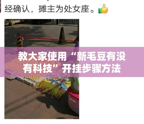 教大家使用“新毛豆有没有科技	”开挂步骤方法