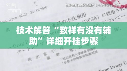技术解答“致祥有没有辅助”详细开挂步骤