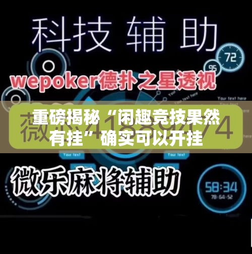 重磅揭秘“闲趣竞技果然有挂	”确实可以开挂