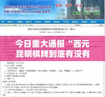 今日重大通报“西元昆明棋牌到底有没有开挂器”可以辅助