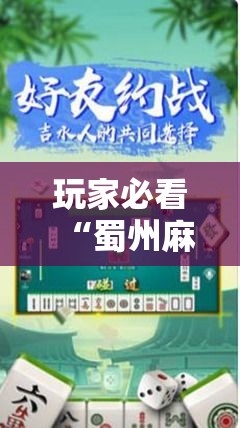 玩家必看“蜀州麻将海宁怎么拿好牌”详细开挂步骤
