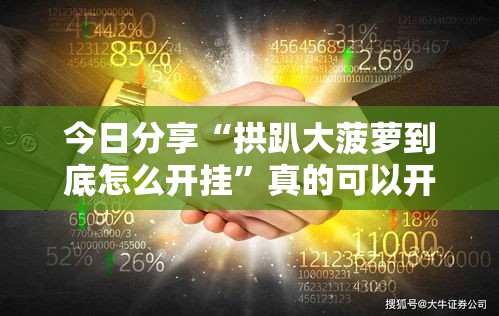 今日分享“拱趴大菠萝到底怎么开挂”真的可以开挂