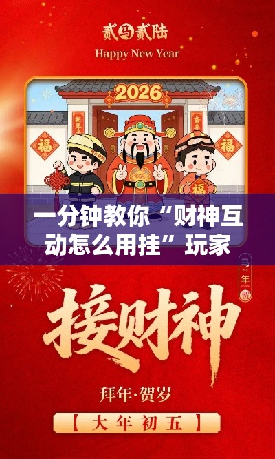 一分钟教你“财神互动怎么用挂”玩家必备神器