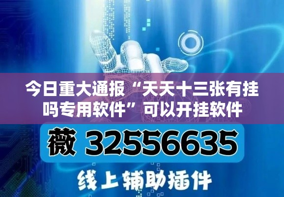 今日重大通报“天天十三张有挂吗专用软件”可以开挂软件