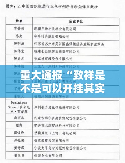 重大通报“致祥是不是可以开挂其实可以装挂 重大通报“致祥是不是可以开挂其实可以装挂